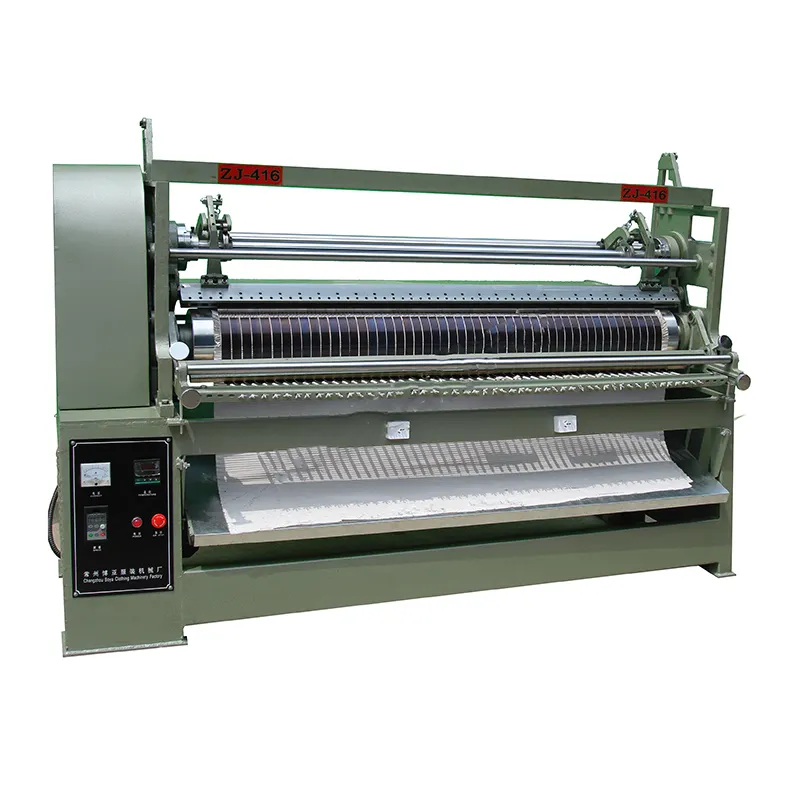 Changzhou BOYA garment machinery factory ZJ-416 fabric textile toothpick crystal 2mm pleat making machine