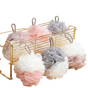 Promotion : Boules de bain effervescentes en PE souple, design fleur de bain, éponge exfoliante pour le corps, loofah mignon et girly - Product Image 3