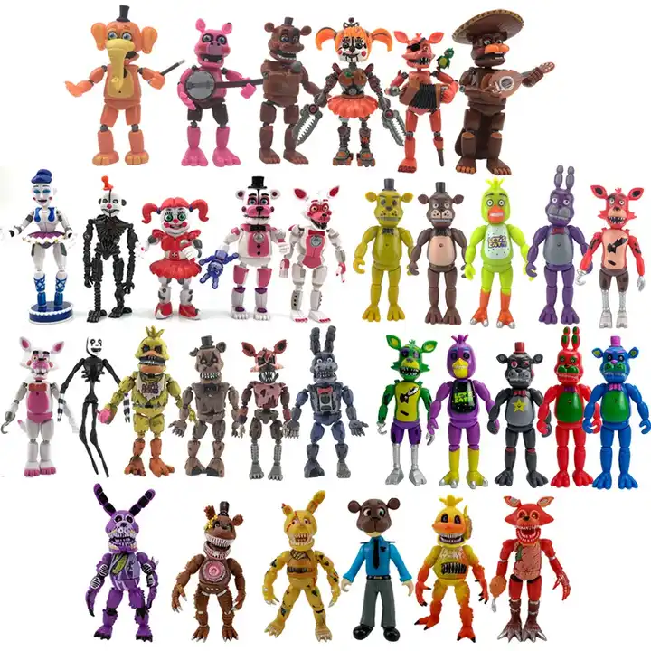 Characters Five Nights Freddys - 6 Pcs/set New Anime Figure Toy Cute Action  Pvc - Aliexpress
