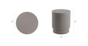 Modellato a mano per mostrare la variazione naturale dettagli con struttura aggiungono dimensione al tuo tavolo laterale scanalato - Product Image 5