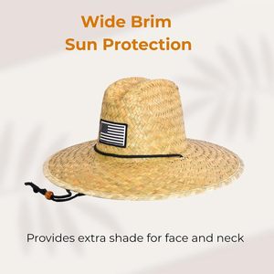 Sombrero de Paja de Salvavidas para Verano, Personalizado con Bordado, Sombrero de Playa con Estampado para Hombre, Sombrero de Salvavidas con Logotipo - Product Image 2
