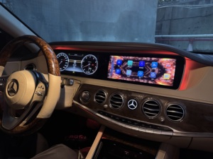 Écran LCD unique pour tableau de bord de voiture, autoradio multimédia DVD GPS Navi pour Mercedes Classe S W221 W222, CarPlay Auto, cluster numérique, Android 13 - Product Image 6