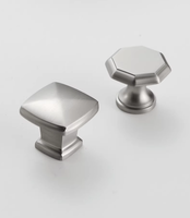 Boutons d'armoire en laiton massif Offre Spéciale Nickel brossé Poignées de tiroir de garde-robe et poignées Bouton de meuble