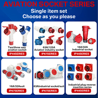 Prise industrielle britannique IP44 IP67 3P+N+E 220 240V 380V 415V 16A 32A 63A 125A Prise industrielle ABS