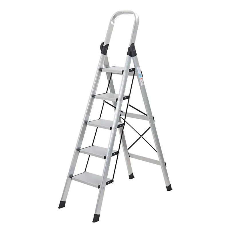 Elektrische Stap Ladder Aluminium Platform Rechte Achterklep Draagbare Zwemmen Boarding Extender Ladders Oranje Stappen Twee Roze