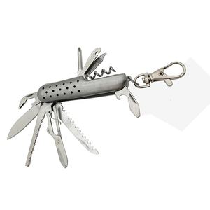 Navaja Multiusos de Acero Inoxidable, Cuchillo Multifuncional EDC para Exteriores, Llavero con Tijeras y Abrebotellas, Proveedor de Fábrica - Product Image 3