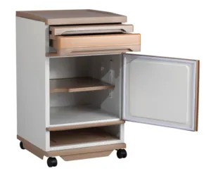 Abs Plastic Hospital Storage Nightstand Medical Locker Bedside Cabinet Supplier