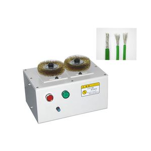 Máquina de cepillado de alambre de cobre semiautomática, herramienta de peinado de cables, máquina de peinar cables AC220V 50W*2 Motor, rango de cable de 1-25mm SR- - Product Image 2