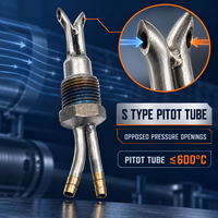 IVANPER AF200B Débitmètre d'air industriel à tube de Pitot, transmetteur ABS en ligne, 3% FS, 24VDC, affichage LCD, anti-blocage, pour chaudière