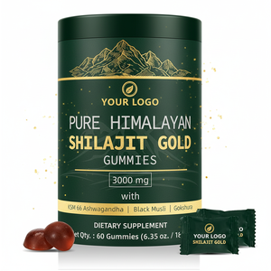 วิตามินกัมมี่ชิลลาจิตวีแกน OEM ผสมอัศวกันธา ช่วยเพิ่มพลังงาน ชิลลาจิตโกลด์ กัมมี่แคนดี้ ชิลลาจิตแท้จากเทือกเขาหิมาลัย - Product Image 1