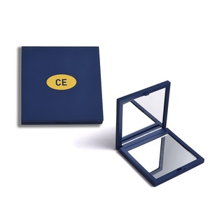 Hot Selling Square Blue Travel Pocket Foldable Cosmetic Makeup <b>Mirror</b> - Product Image 1