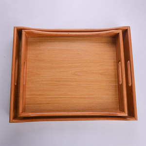 Bandeja de Servir de Madera de 2 Piezas, Curva, Resistente y Elegante, de 43 x 34 cm y 36 x 30 cm, a Precios Accesibles - Product Image 4
