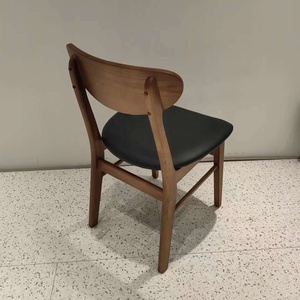 Nhà Hàng Hiện Đại Đồ Nội Thấ<span class=keywords><strong>t</strong></span> Cổ Điển Rắn Gỗ Ghế Cafe Khung Gỗ Da Ghế Phòng Ăn Ghế - Product Image 2