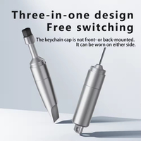 JILIAN Kit Portable 3-en-1 de Haute Qualité : Aiguille d'Éjection de Carte SIM, Brosse de Nettoyage pour Appareil Photo de Téléphone et Décapsuleur en Alliage d'Aluminium