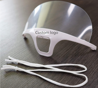 Masque de chef jetable transparent pour la restauration, protection buccale spéciale, haut de gamme, léger, tendance, hygiénique, pour la restauration alimentaire, vente en gros usine