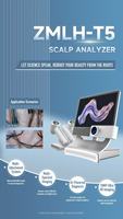 Analyseur de cheveux et de cuir chevelu intelligent T5 AI avec 8 langues, écran tactile de 15 pouces, utilisation à domicile