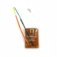 Module de circuit de commutation de télécommande sans fil à deux canaux 27 MHz : carte émetteur de télécommande + carte récepteur + antenne