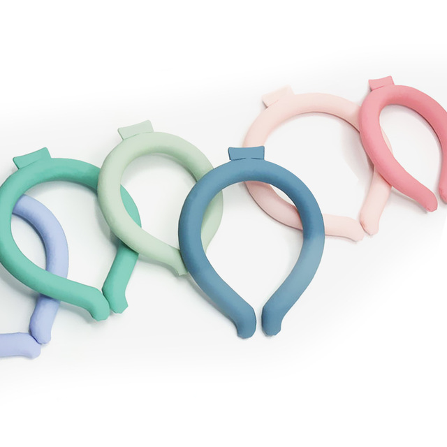 Custom Ice Sports Wearable Wrap Ring Cooler Reusable Gel Pcm Neck Cooling Tube for Summer