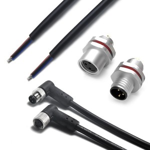 M8 Aviation Connector <b>Cable</b> 3-Core Male Female <b>Waterproof</b> Industrial Automation Plug In Zinc Alloy PVC Shell - Product Image 1