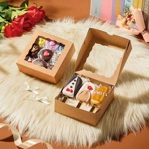 Boîtes à fenêtre pour friandises, gâteaux, rouleaux de cannelle, biscuits, fraises enrobées de chocolat et emballage cadeau pour bonbons - Product Image 6