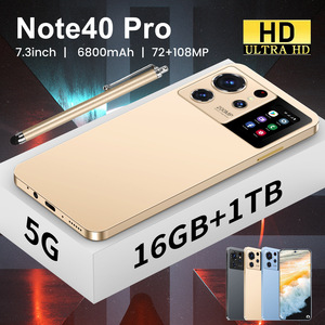 Teléfono Inteligente <span class=keywords><strong>de</strong></span> Alta Calidad Note 40 Pro 16+1TB 5G, Pantalla <span class=keywords><strong>de</strong></span> 7.3 Pulgadas, Desbloqueado, Doble SIM, 5G, HD, OEM, Nuevo, Oferta - Product Image 5
