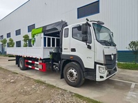 Grue montée sur camion pour l'exportation mondiale, châssis Foton Auman spécification export, équipée d'une flèche Weishen de 6,3 tonnes à 4 sections