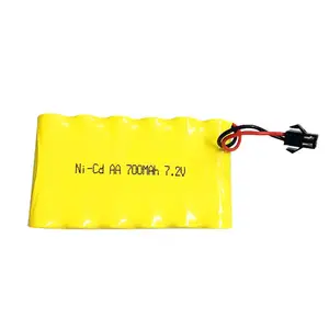 NICD锂电池nicd AA 700mah 7.2v可充电电池组用于遥控 (RC) 玩具