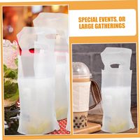 Sacs PE à poignées pour café à emporter et champagne - Épaisseur personnalisée, HDPE, couleur personnalisée, impression de logo pour restaurants et commerce de détail