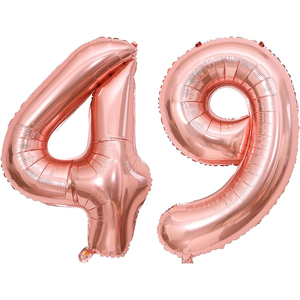 ลูกโป่งฟอยล์รูปตัวเลขขนาด 32 นิ้ว สำหรับตกแต่งงานฉลองวันครบรอบ วันเกิด งานอีเว้นท์ บรรจุภัณฑ์ขายส่งแบบแยกชิ้น - Product Image 1