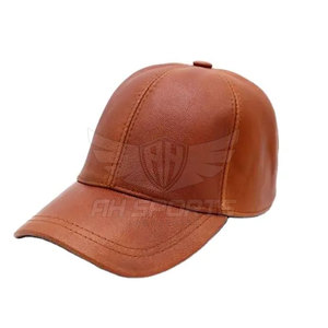 Sombrero de béisbol de cuero ligero Unisex, sombrero de protección solar informal clásico ajustable impermeable de Color sólido para primavera y otoño al aire libre - Product Image 1