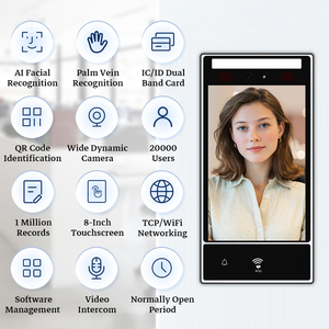 8 inch Realand zdf4698 hệ thống kiểm soát truy cập màn hình cảm ứng Linux OS tầm nhìn ban đêm phát hiện chuyển động ai nhận dạng khuôn mặt - Product Image 3