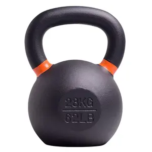 Multi-size powder-coated brass kettlebell handles with colorful personalized round cast iron sport kettlebells