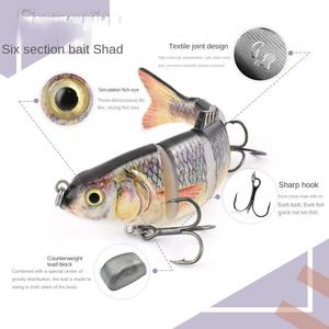 <span class=keywords><strong>Kit</strong></span> de leurres articulés en six sections VAST, leurre dur artificiel 122mm/22g, appât de simulation multi-sections, boîte d'appâts de pêche Luya - Product Image 2