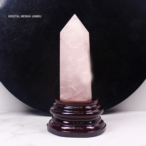 Tour de cristal prisme baguette 10*3cm hexagone décoration de la maison Reiki Chakra à facettes <span class=keywords><strong>amour</strong></span> naturel pour la méditation et la guérison 250g - Product Image 3
