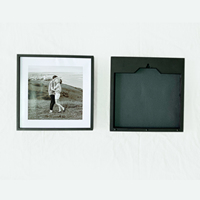 Vente chaude 8*8 pouces 20*20cm famille cadre photo ensemble famille cadre photo imprime mur art cadre en plastique