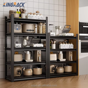 כבד חובה 5-שכבה מובלת פלדה מזון אחסון מטבח מתלה 250 ק "ג קיבולת עומס לכל מדף עומד סוג עומד מתכוונן - Product Image 6