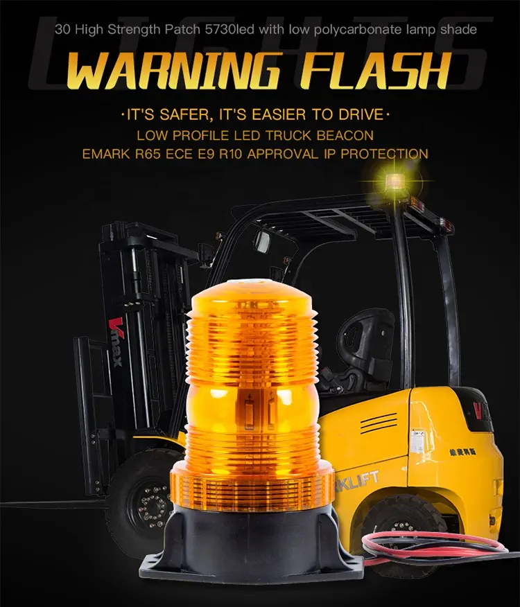 EMARK R65 Darurat Berkedip Lampu Strobo Flash Lampu Led Warning Light untuk Forklift Truk ATV
