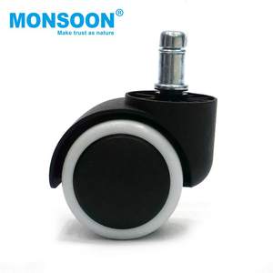 कस्टम कार्यालय फर्नीचर चेयर कैस्टर पहियों के लिए सीपीयू पारदर्शी 3 इंच धातु रोलर ब्लेड चेयर कैस्टर व्हील - Product Image 3