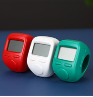Compteur numérique portable LCD à anneau de doigt, nouveau style musulman avec lumière, en plastique