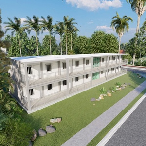 Casa Contenedor Prefabricada Portátil <span class=keywords><strong>de</strong></span> Bajo Costo, <span class=keywords><strong>de</strong></span> <span class=keywords><strong>Dos</strong></span> Pisos, Unidades <span class=keywords><strong>de</strong></span> 20/40 pies, Panel Sándwich <span class=keywords><strong>de</strong></span> Acero, Aislamiento Térmico, Tipo <span class=keywords><strong>Apartamento</strong></span> - Product Image 5