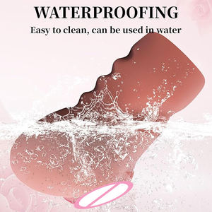 男性用大サイズハンドヘルドシミュレーション防水陰茎刺激大人用ソフトオナニーカップ - Product Image 4