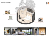 Maison miniature en bois luxueuse et moderne de style européen, avec cadre en acier inoxydable, imperméable, et structure modulaire en acier pour appartement