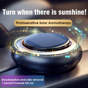 CHEGES AW-095 Ambientador Solar Giratorio para Coche con Fragancia Líquida, Adorno de Perfume/Ambientador con Aroma a Colonia/Océano/<span class=keywords><strong>Westin</strong></span>, Aleación de Zinc y Aluminio - Product Image 2