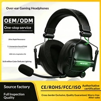 Headset Gaming Over-ear Cross-border dengan Active Noise Cancellation (ANC), Nyaman untuk Pemakaian Lama, Nirkabel Tingkat Balap