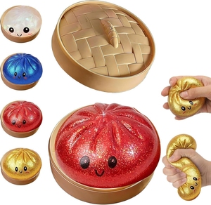 CZFIT 2026 Factory NEW TPR Dumpling Stress <b>Balls</b> Fidget Sensory Squeeze Stress Relief Hand Toy Waterproof & Durable Adults - Product Image 6