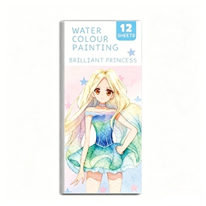 Carnet de coloriage et de peinture à l'eau personnalisé pour enfants, marque-page tendance, articles promotionnels avec impression de logo - Product Image 3