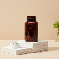 Prix d'usine – Flacon ambré de 150 ml pour médicaments en capsules, conteneur vide en plastique PET pour pilules et comprimés, emballage pour capsules