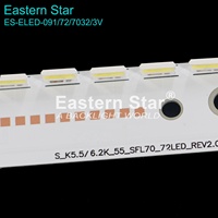 Bande LED ES-ELED-091 pour téléviseur LED SAMG 55 pouces, réf. V6EY 550SM0 LED72 R4, très demandée