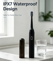 Brosse à dents électrique sonique Eisler T7, faible MOQ, 50 pièces, couleurs mélangées, IPX7, qualité alimentaire, CE, RoHS