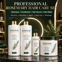 Ensemble professionnel de soins capillaires à la rosemaine : shampoing, après-shampoing, masque, huile, traitement anti-chute de cheveux, prix d'usine, vente en gros